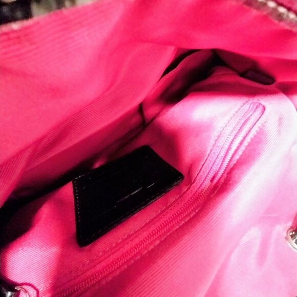 Coach Kyra Daisy Black Signatured Jacquard Backpack With Daisy Charm - Picture 5 of 8